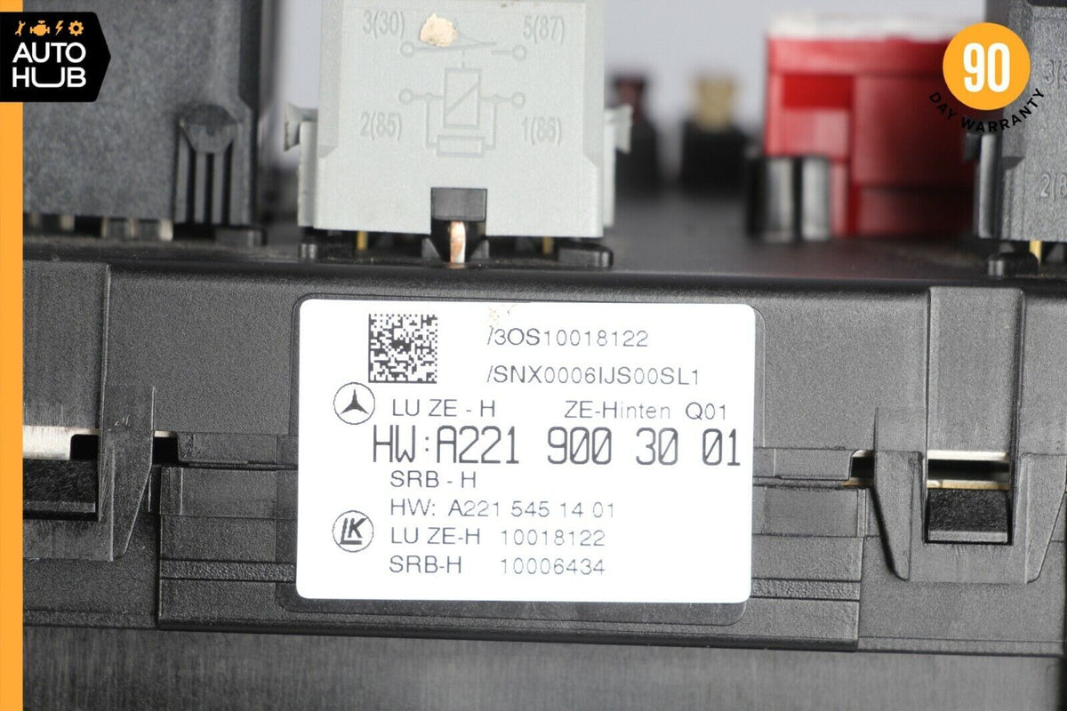 10-13 Mercedes W221 S400 S63 AMG Rear Sam Fuse Box Relay Module Control OEM - photo 12