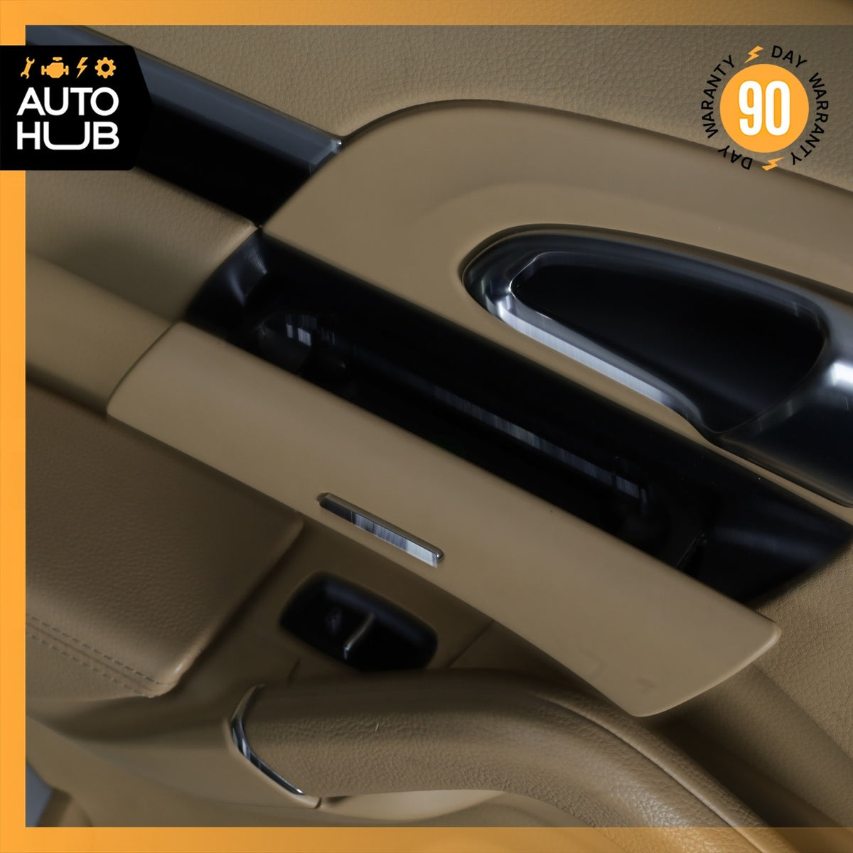 11-18 Porsche Cayenne 958 Rear Left Side Interior Door Panel Beige OEM - photo 12