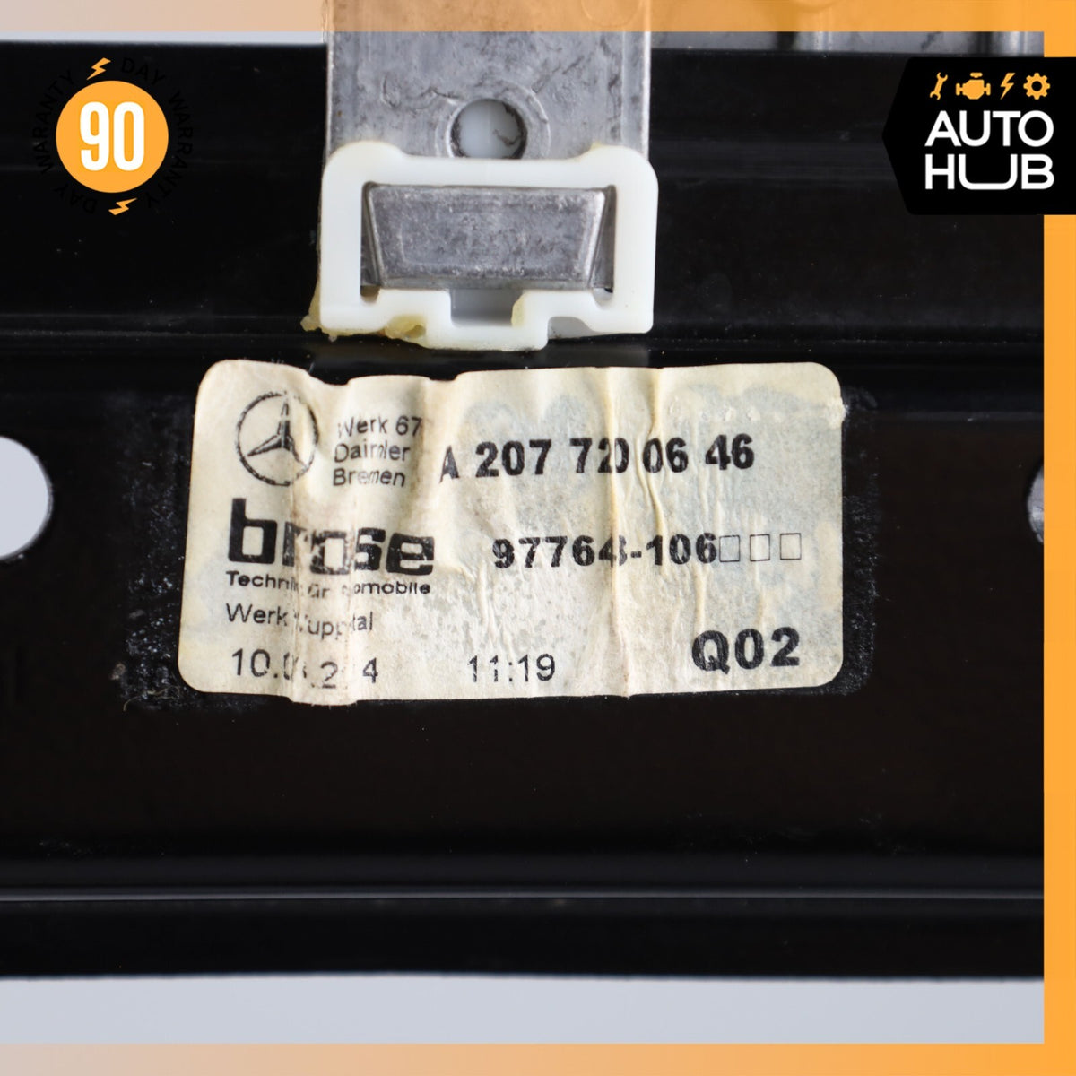 Mercedes W207 E350 Convertible Window Regulator Motor Front Right Side OEM - photo 15