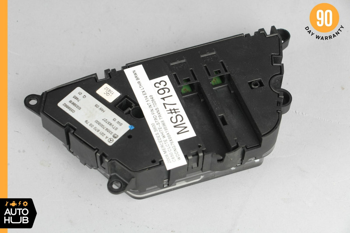 07-13 Mercedes W221 S550 S600 Rear Right Side Seat Control Memory Switch OEM - photo 7