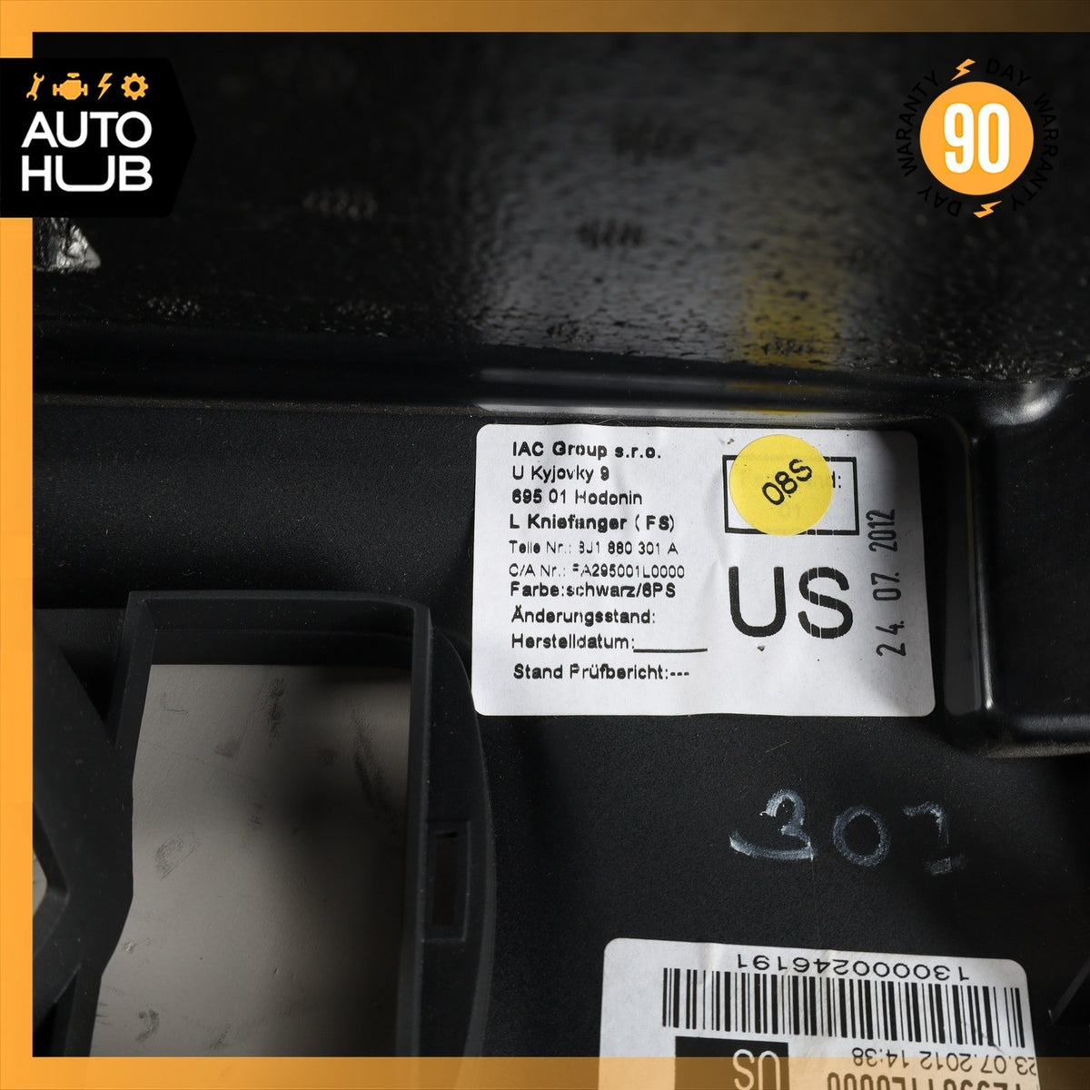 Audi 8J TT Front Left Dash Knee Panel Cover Trim Black 8J1880301A OEM - photo 16