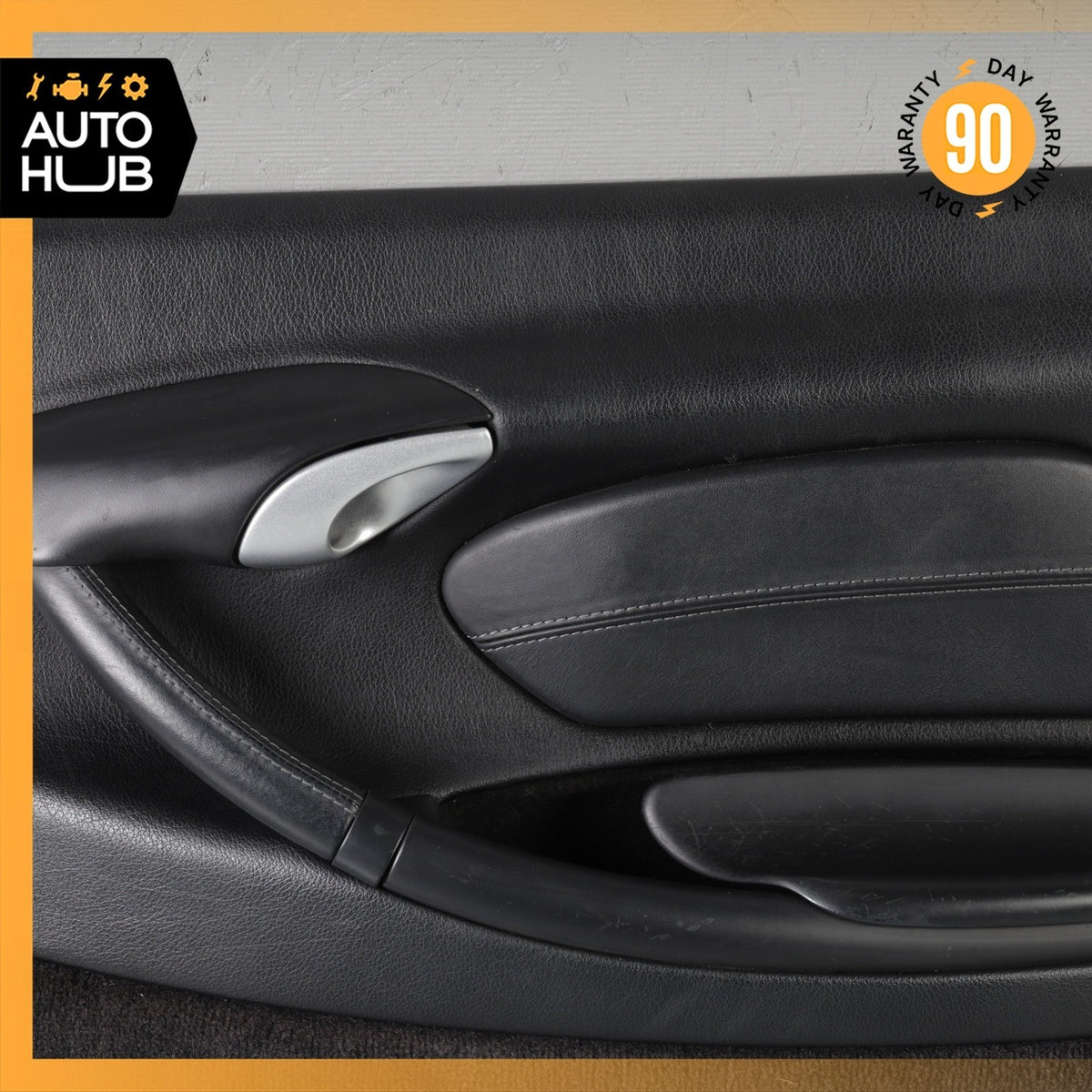 00-04 Porsche Boxster 986 Front Right Side Interior Door Panel Trim Black OEM - photo 3