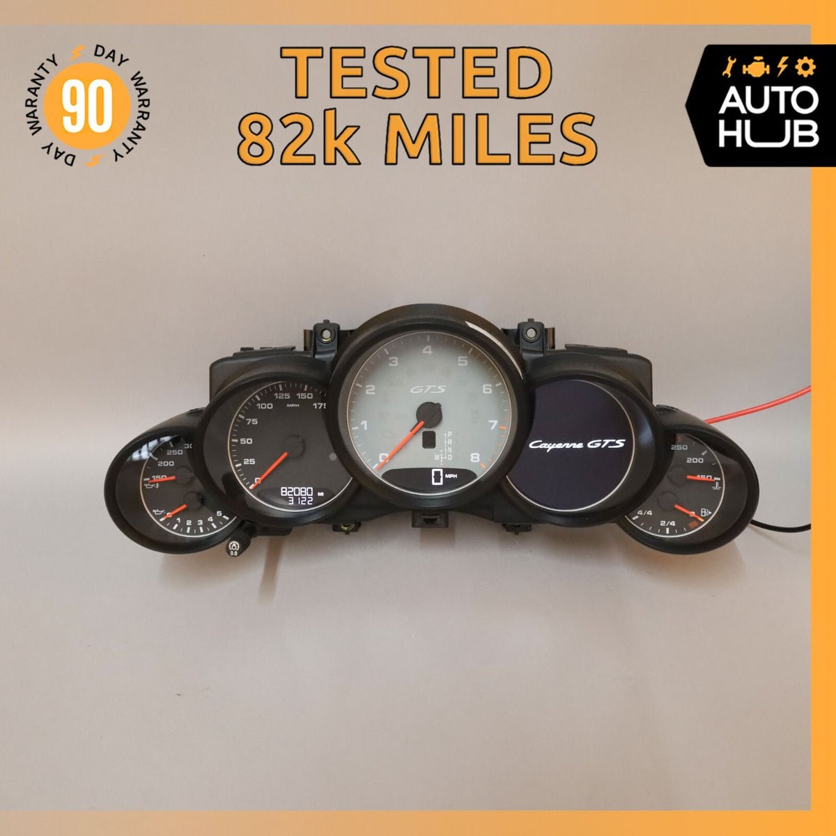 2013 Porsche Cayenne 958 GTS 4.8L Instrument Speedometer Cluster OEM 82k - photo 1