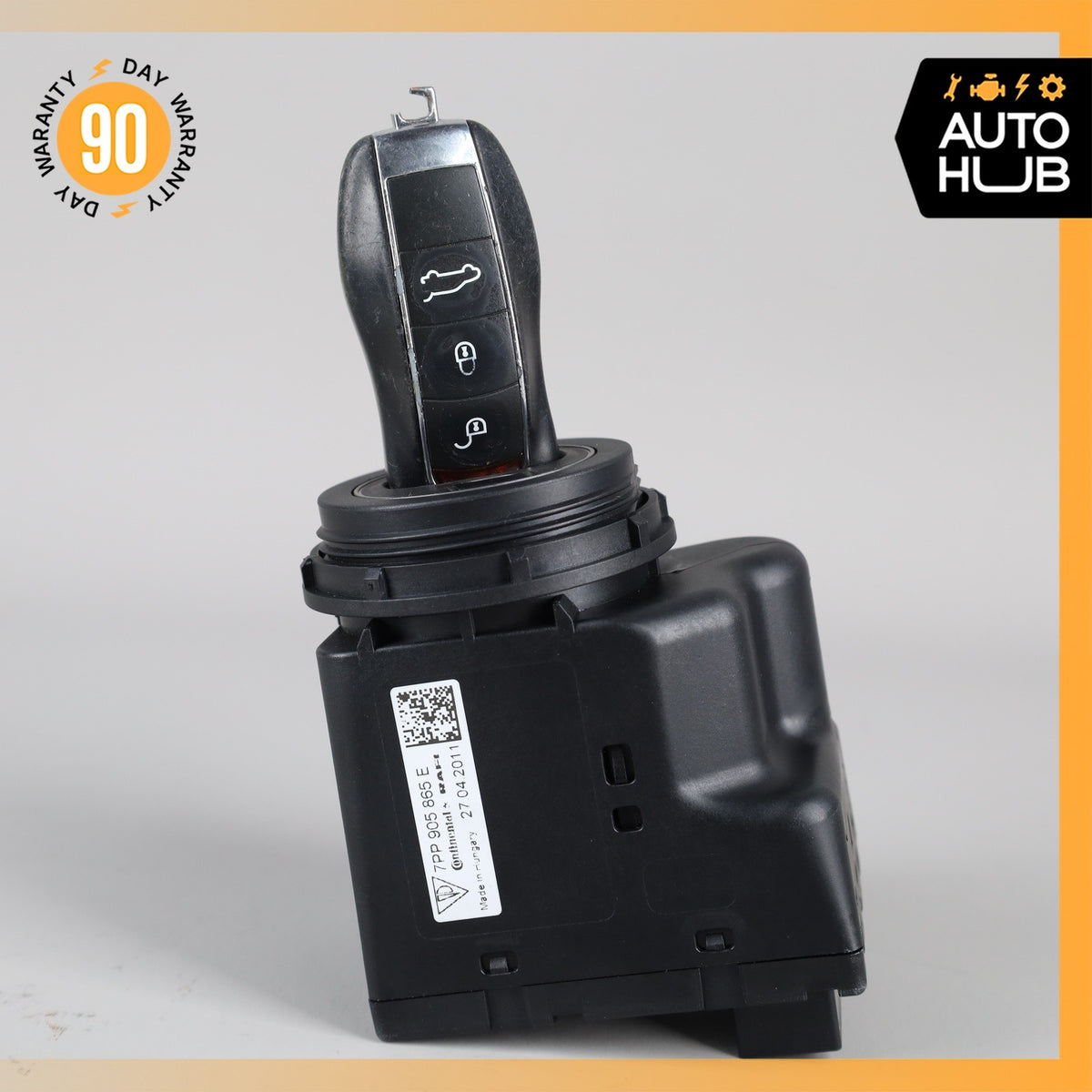 11-18 Porsche Cayenne 958 Start Ignition Switch Module w/ Key 7PP905865E OEM - photo 2