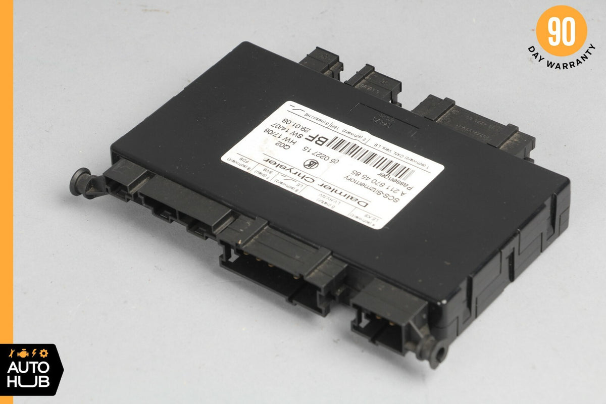 06-09 Mercedes W211 E550 CLS500 Seat Control Module Front Right Passenger OEM - photo 3