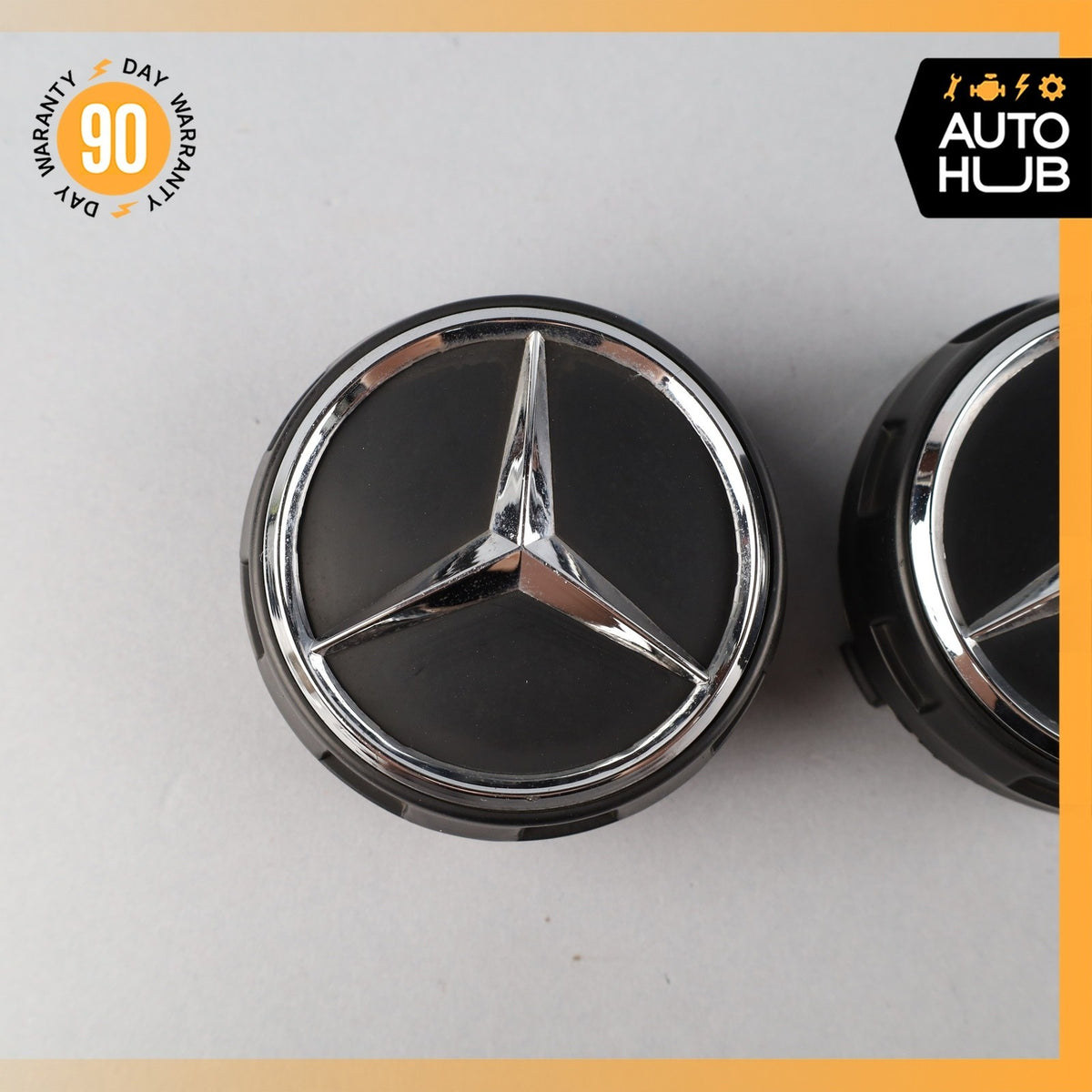 Mercedes W205 C300 Wheel Center Cap Cover Set of 2 0004000900 OEM - photo 2