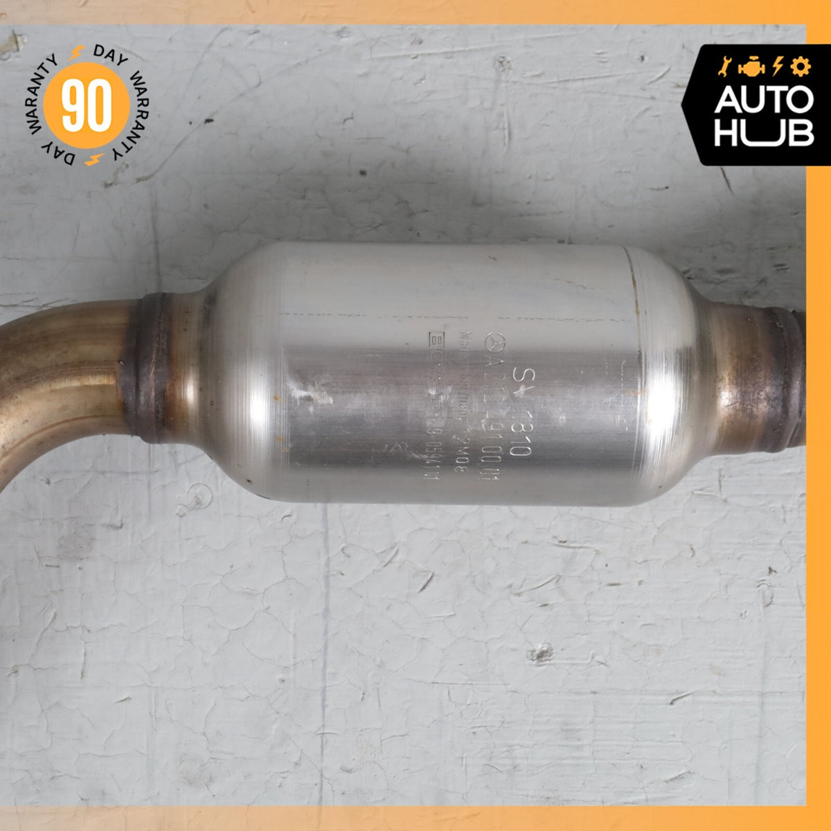 12-14 Mercedes W204 C250 M271 1.8L Center Medium Exhaust Pipe 2124910001 OEM 84k - photo 12