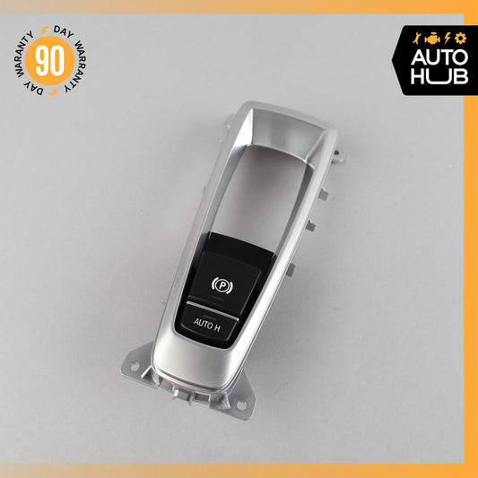 14-19 BMW F15 X5 X6 Emergency Brake Auto Hold Parking Switch w/ Trim OEM - photo 1
