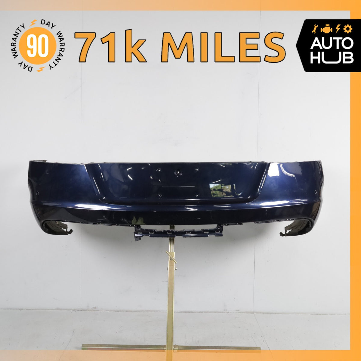 12-15 Bentley Continental GTC Rear Bumper Cover Assembly w/ Park Assist OEM 71k - photo 1