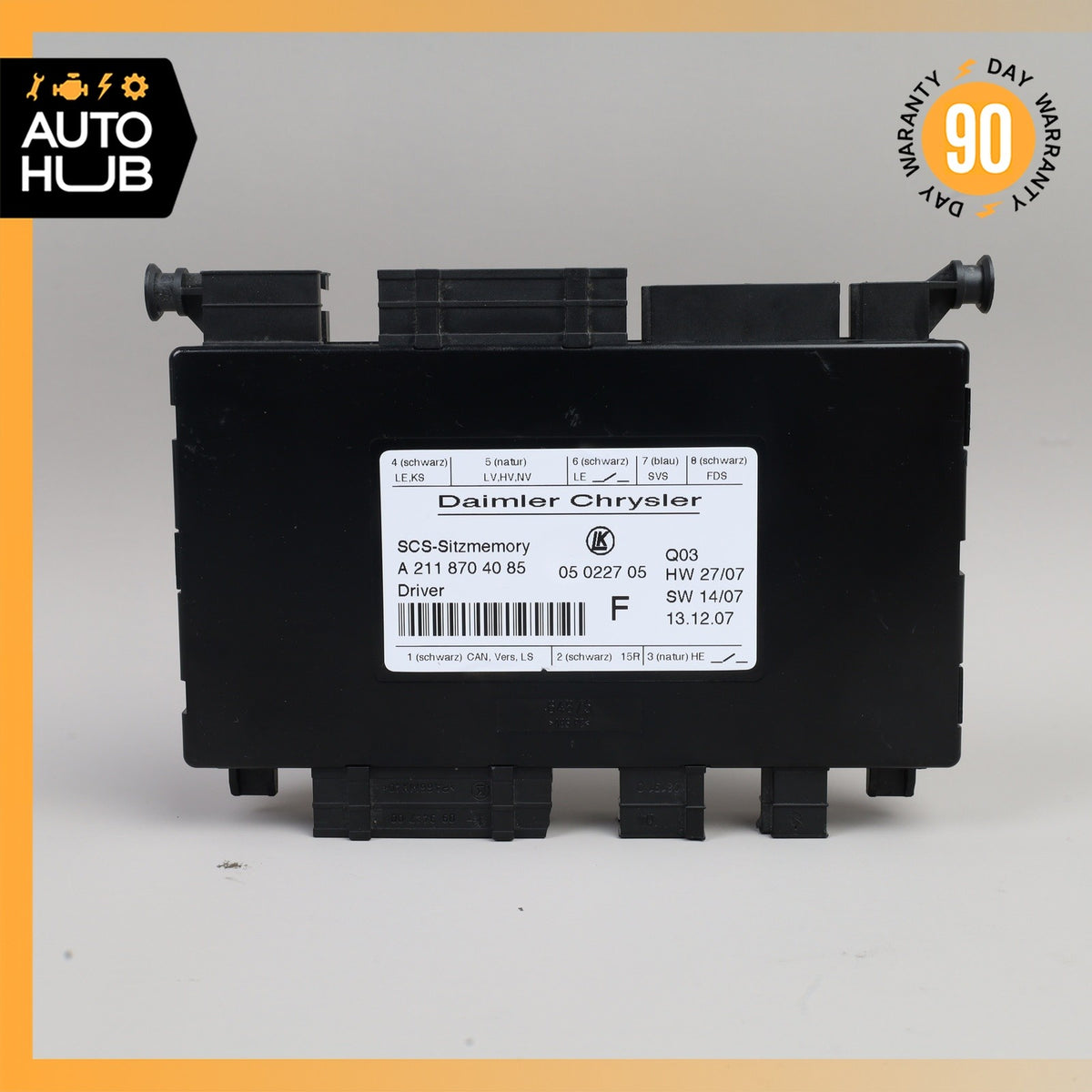 03-12 Mercedes R171 SLK350 E550 CLS550 GL350 Seat Control Module Left Side OEM - photo 5