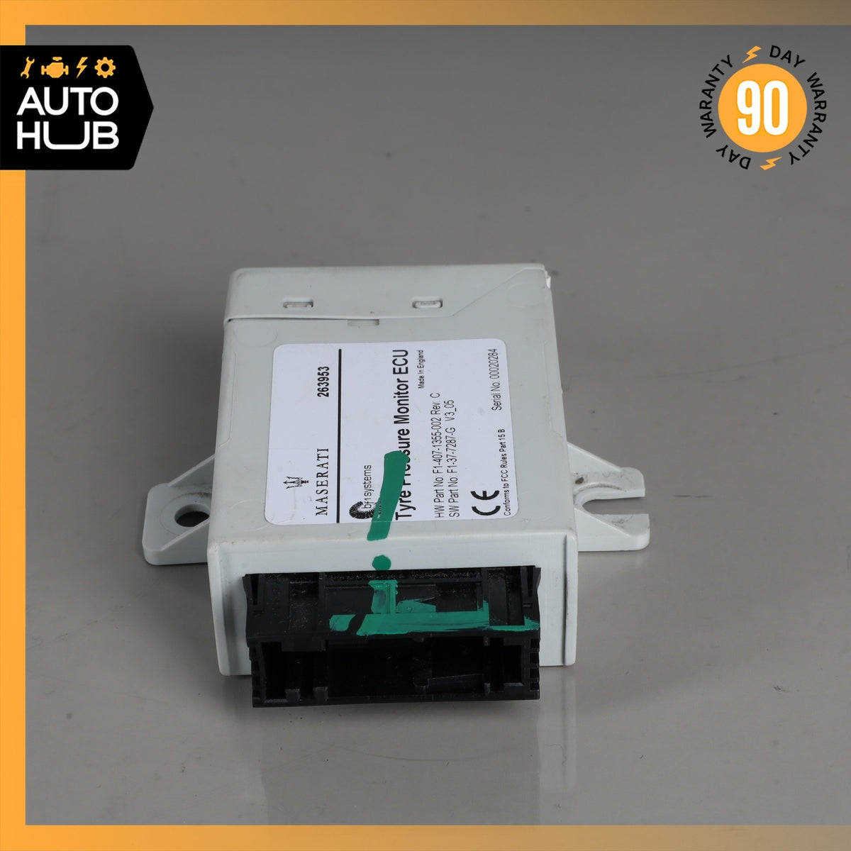 08-16 Maserati GranTurismo M145 Tire Pressure Monitor Module 263953 OEM - photo 3