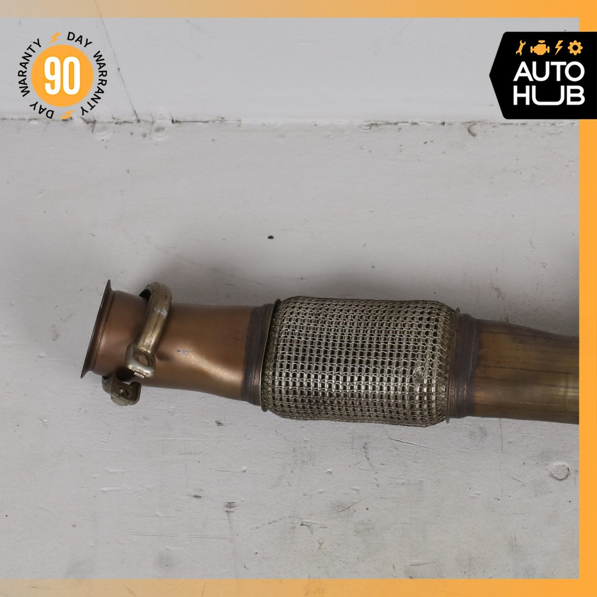 Mercedes W213 E43 AMG E450 Engine Exhaust Downpipe Center Resonator OEM 77k - photo 3