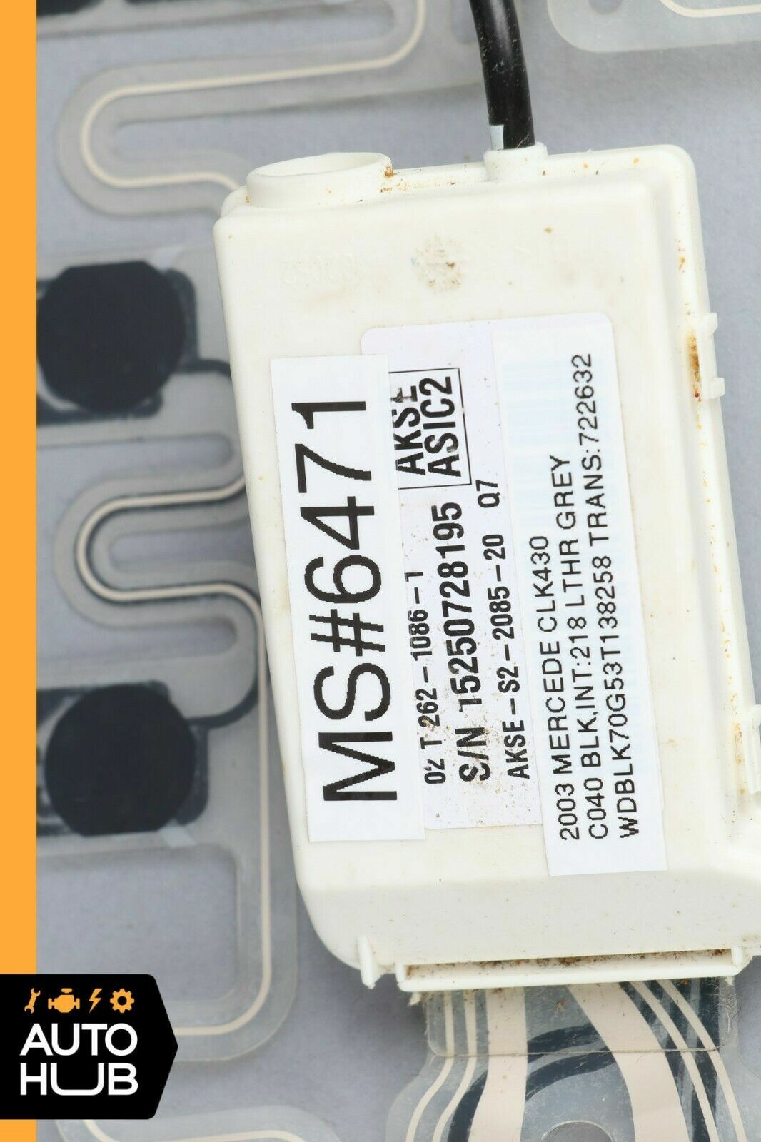 00-03 Mercedes W208 CLK430 CLK320 Right Passenger Seat Occupancy Sensor Mat OEM - photo 9