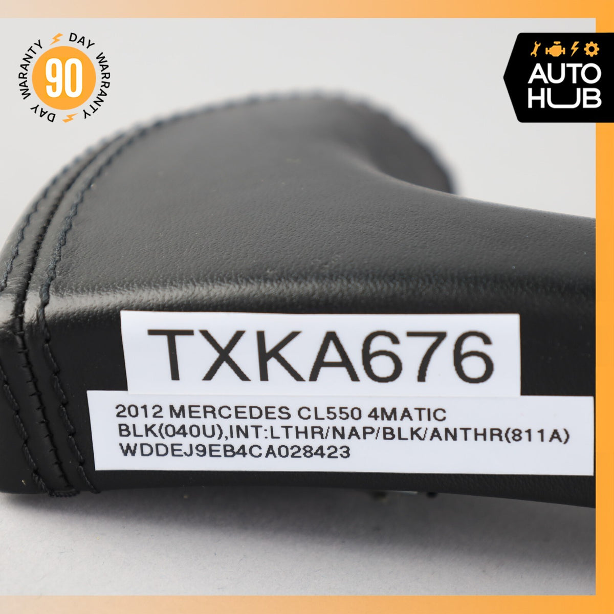 07-14 Mercedes W216 CL550 CL600 Center Console Trim Nappa Black OEM - photo 12