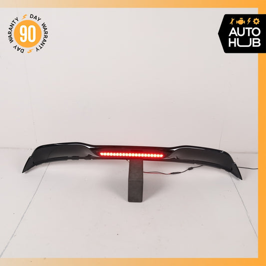 12-14 Porsche Cayenne 958 Trunk Lid Molding Trim Spoiler Wing w/ Light OEM - photo 1