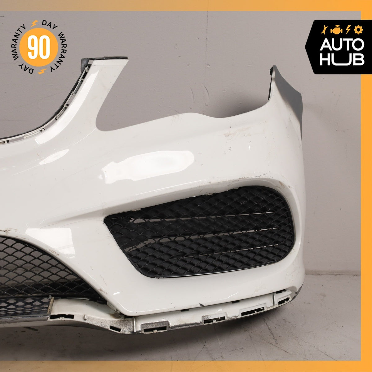14-17 Mercedes W207 E400 E550 AMG Sport Front Bumper Cover Assembly White OEM - photo 6