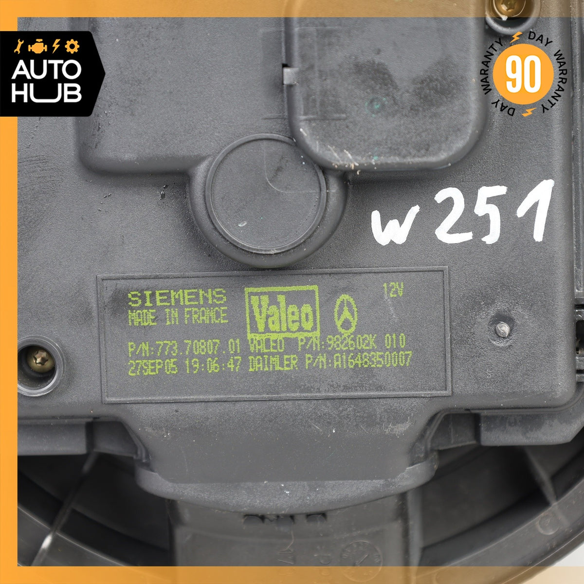 06-13 Mercedes W251 R350 ML63 A/C AC Air Conditioning Heater Blower Motor OEM - photo 9