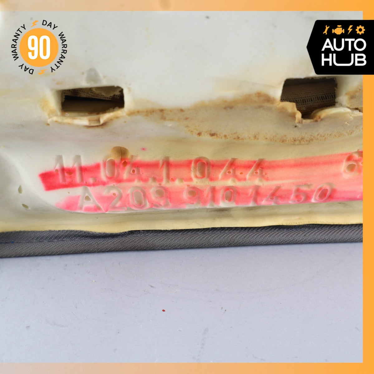 06-09 Mercedes W209 CLK350 CLK550 Right Side Bottom Lower Seat Cushion Nappa OEM - photo 16