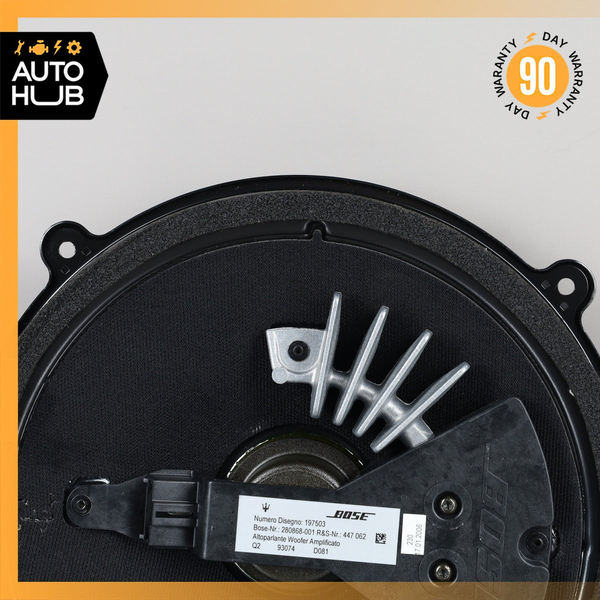 03-19 Maserati Quattroporte Rear Bose Subwoofer Sub Woofer Sound Speaker OEM - photo 3