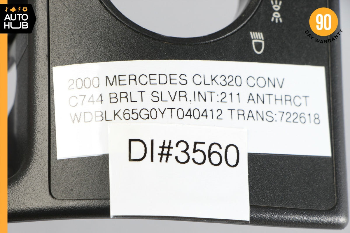 98-03 Mercedes W208 CLK320 E320 Headlight Lamp Control Switch Trim Bezel OEM - photo 12