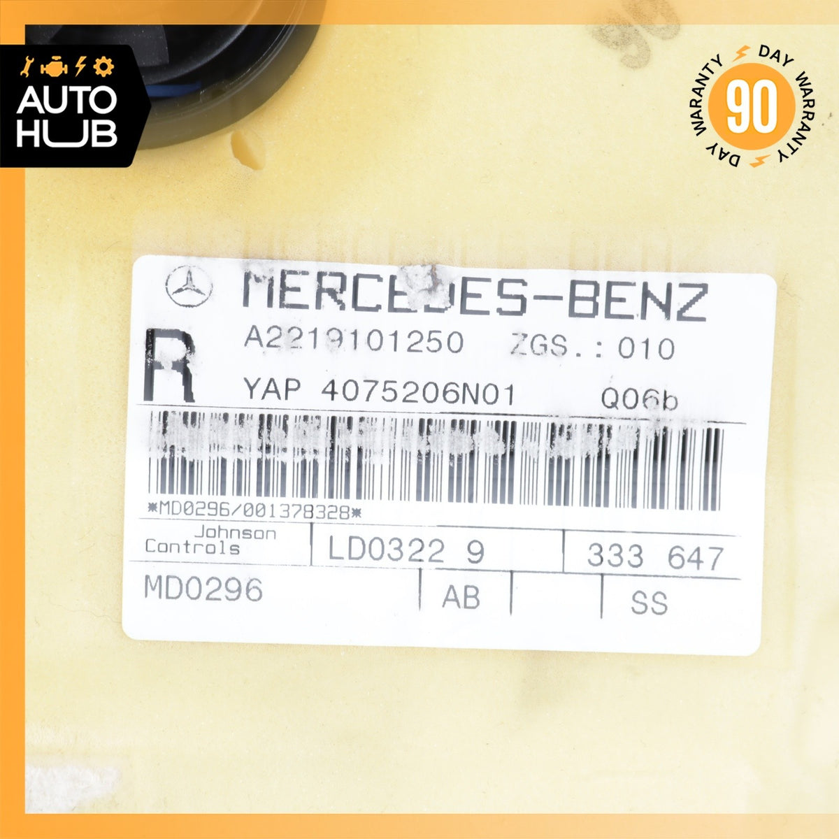 07-09 Mercedes W221 S600 Front Right Side Lower Seat Cushion Exclusive Black OEM - photo 16