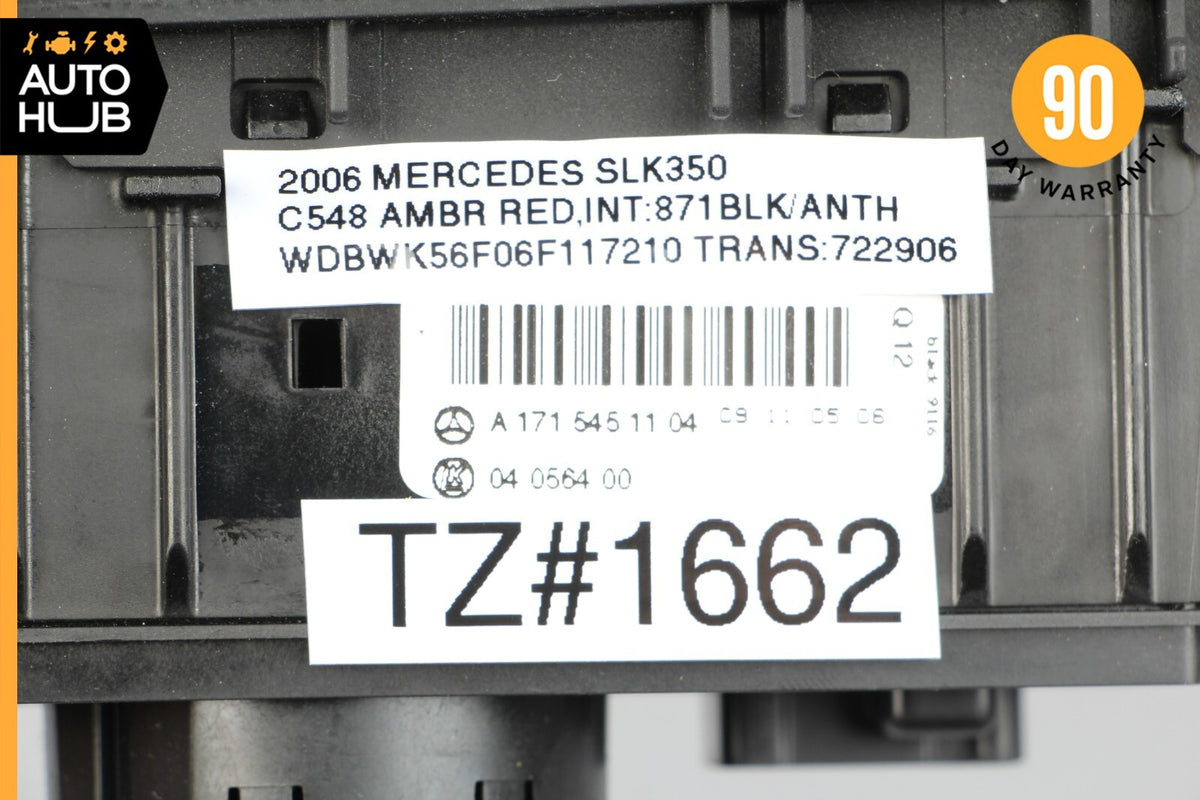 05-11 Mercedes R171 SLK350 SLK300 Headlight Control Switch Black 1715451104 OEM - photo 12