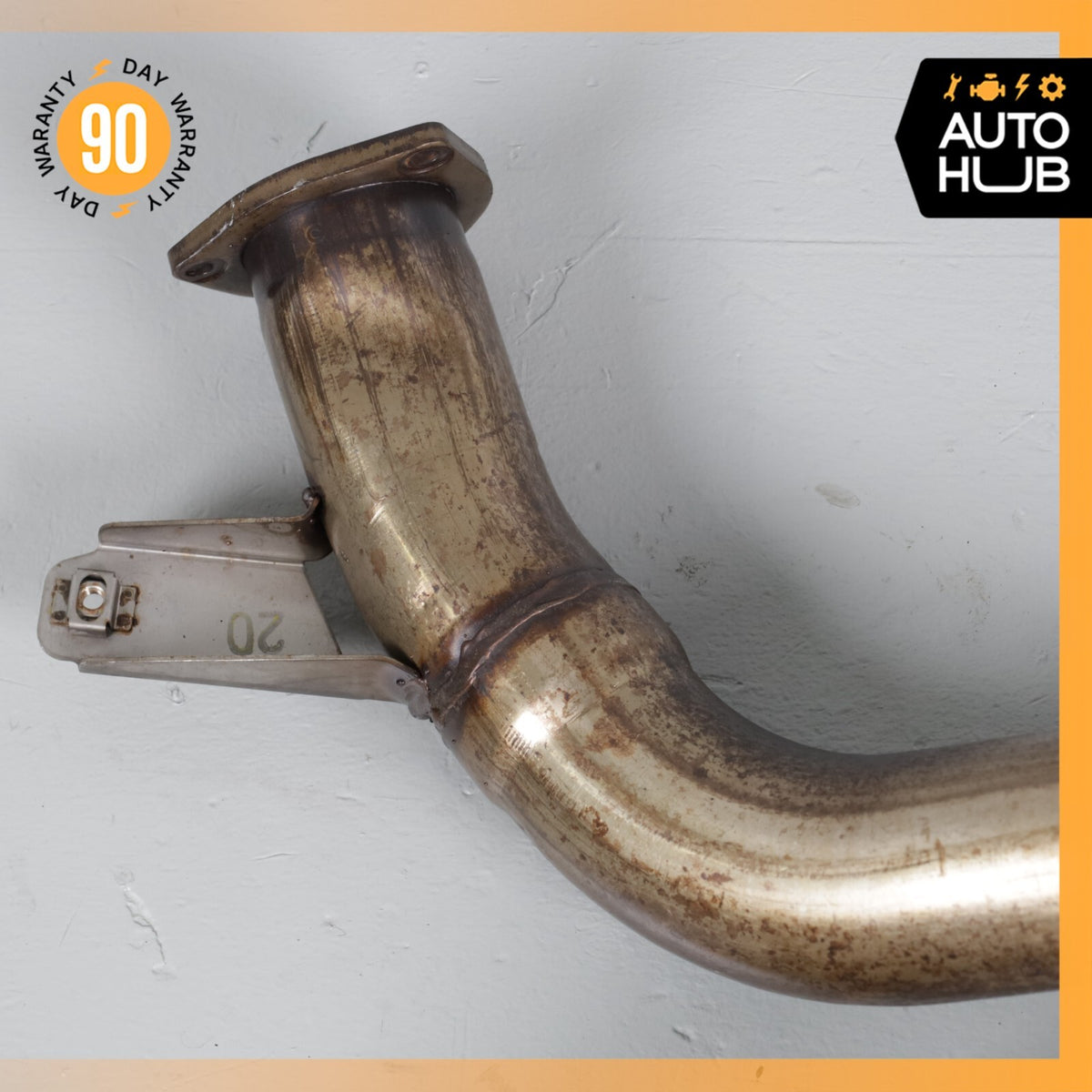 Bentley Continental Flying Spur 6.0L Exhaust Downpipe Left & Right Side Set 58k - photo 2