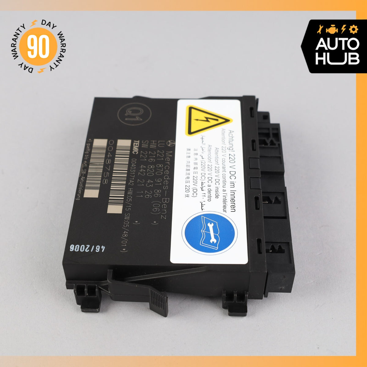 07-10 Mercedes W221 S600 Front Left or Right Seat Contour Control Module OEM - photo 4