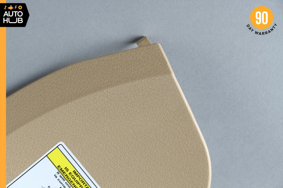03-09 Mercedes W211 E320 E500 Left Side Dashboard Trim Cover Panel Beige OEM - photo 2