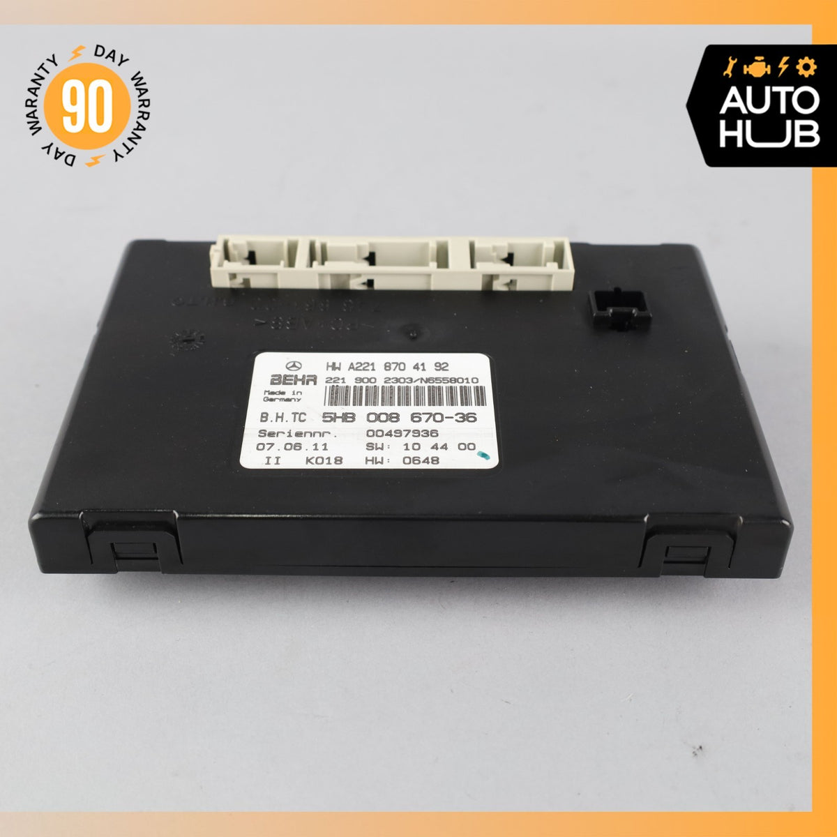 07-14 Mercedes W216 CL550 CL63 S550 AC A/C Heater Control Module 2218704192 OEM - photo 2