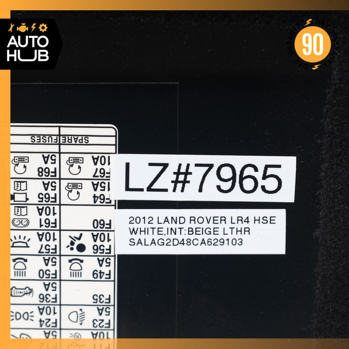 10-16 Land Rover LR4 HSE Dashboard Glove Box Compartment Beige OEM - photo 16