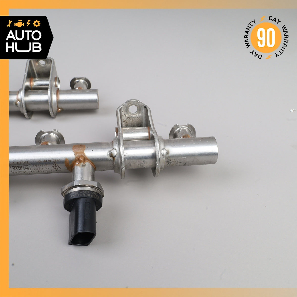 14-18 Porsche Macan Cayenne Left & Right Fuel Injection Rail Line Set OEM - photo 8