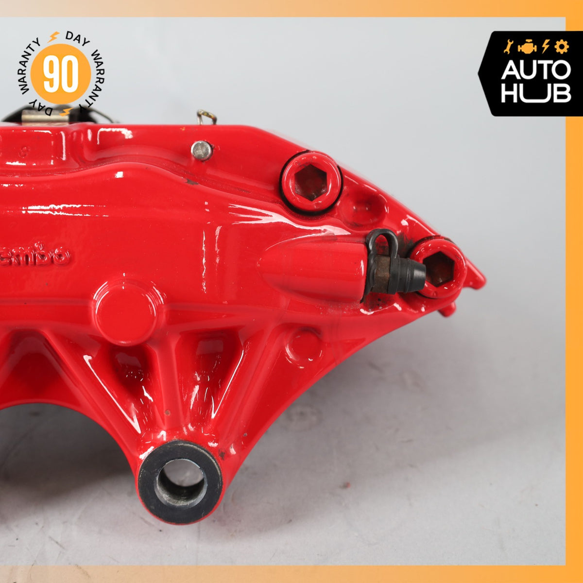 03-04 Aston Martin DB7 Vantage Front Brake Caliper Set Red 28124629AA OEM 35k - photo 10