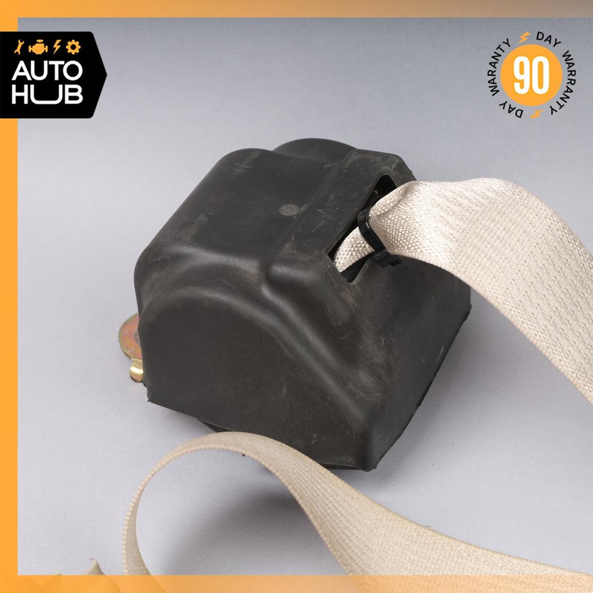 04-06 Cadillac XLR Right Side Seatbelt Seat Belt Retractor Beige 89023216 OEM - photo 4