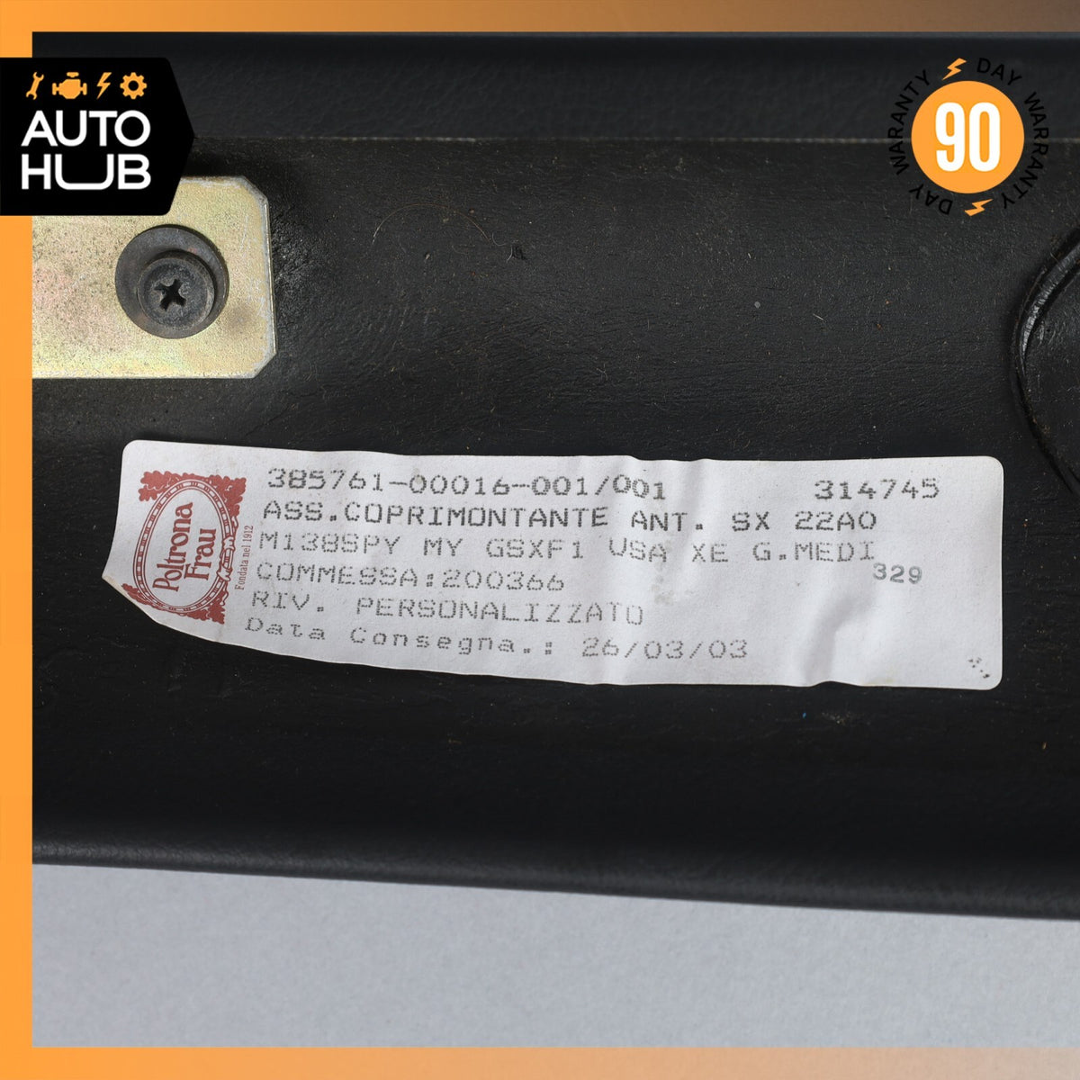 02-07 Maserati Spyder 4200 M138 Front Left Interior Trim Panel A Pillar OEM 61k - photo 12