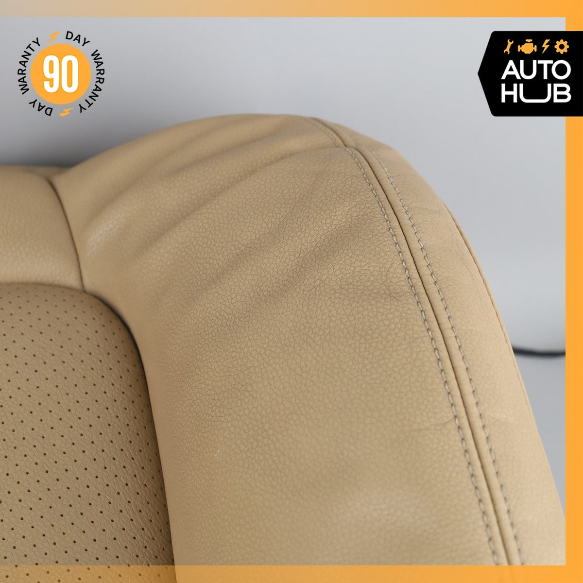 11-18 Porsche Cayenne 958 Front Right Side Seat Upper Cushion Beige OEM - photo 12
