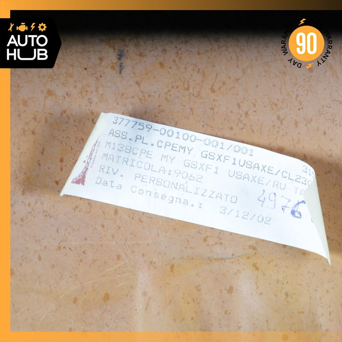 02-07 Maserati 4200 M138 Dashboard Dash Board Upper Cover Panel Blue OEM 31k - photo 19