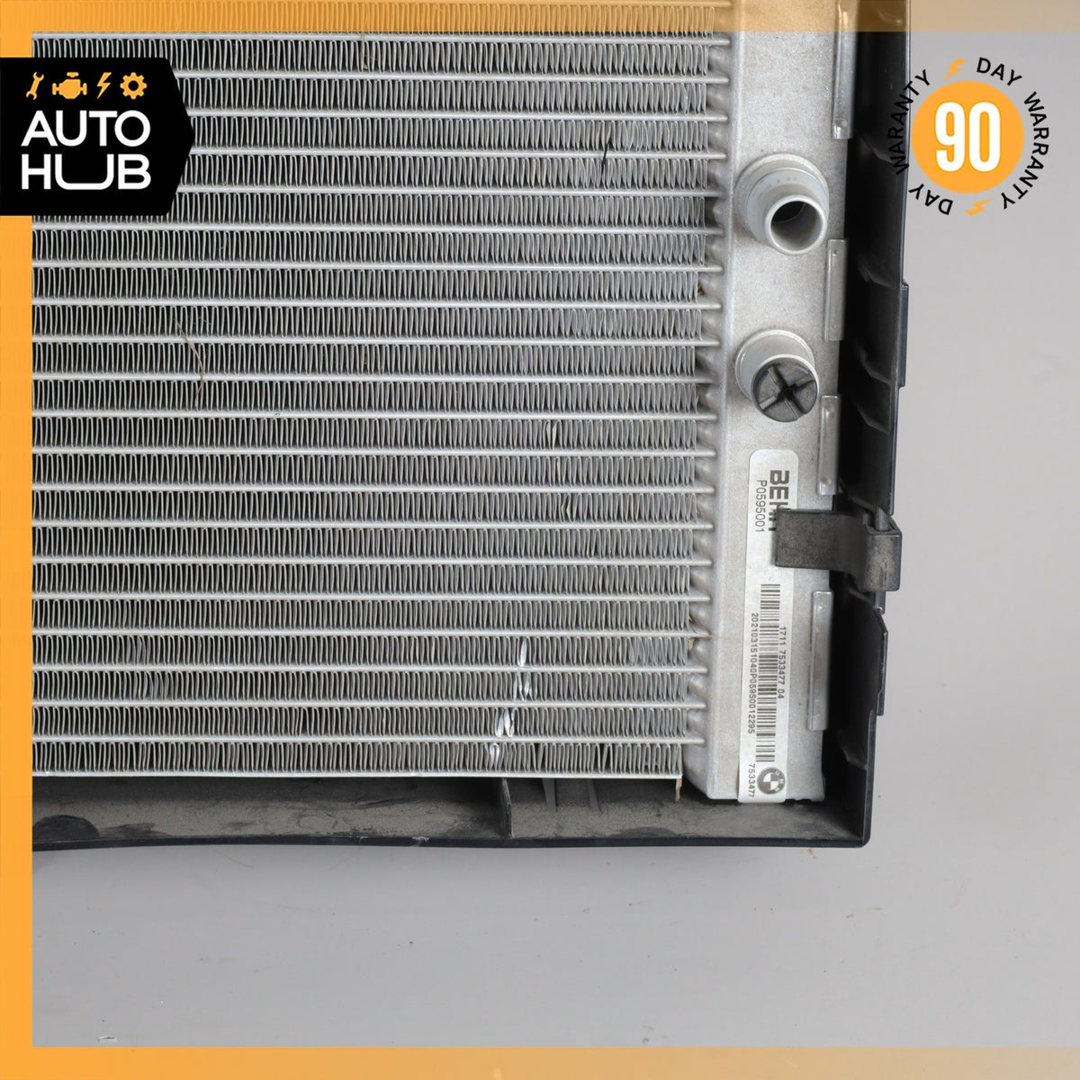 07-14 BMW E70 X5 X6 Left Driver Side Auxiliary Water Radiator OEM - photo 10