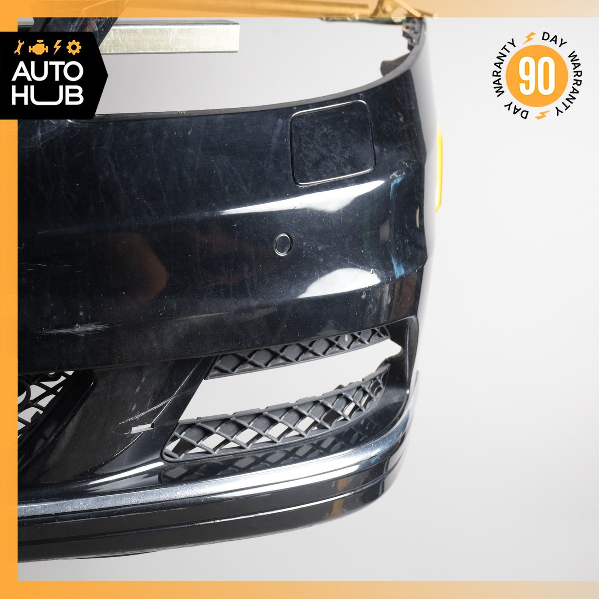 10-13 Mercedes W221 S400 S550 Base Front Bumper Cover Assembly Black OEM - photo 2