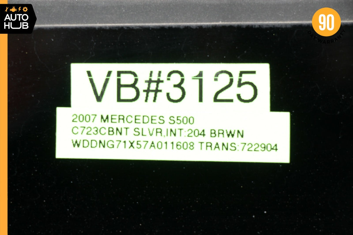 07-13 Mercedes W221 S550 S400 S63 AMG Center Middle Panoramic Roof Glass OEM - photo 12