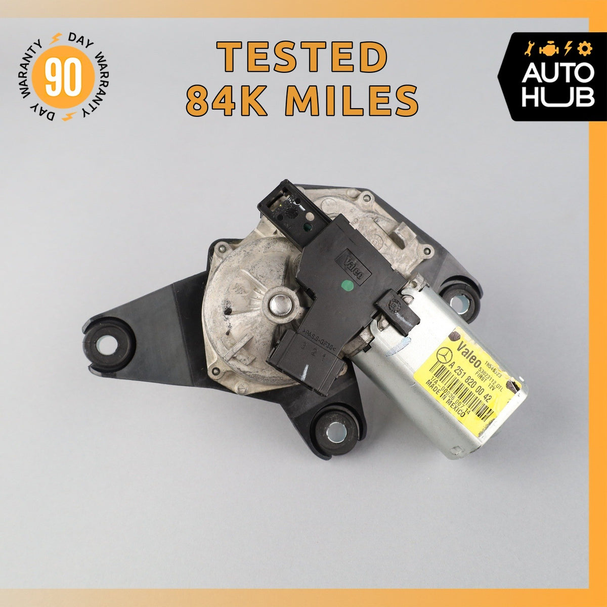 06-19 Mercedes W166 ML350 ML63 AMG R350 Rear Glass Windshield Wiper Motor OEM - photo 1