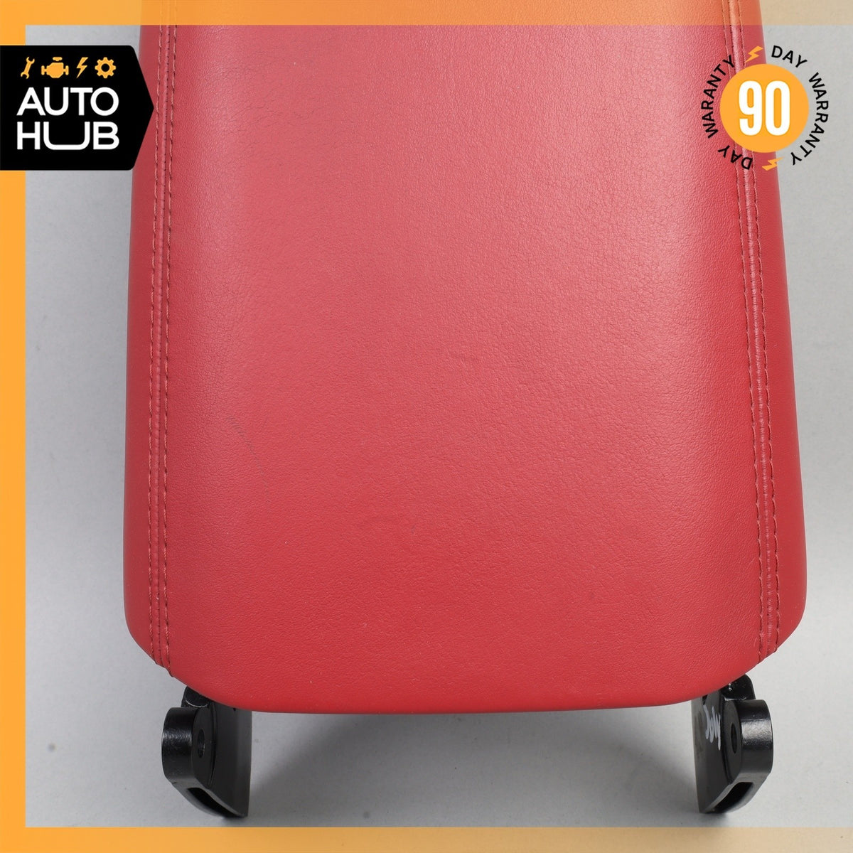 15-18 Porsche Macan 95B Center Console Arm Rest Armrest Cover Red OEM - photo 13
