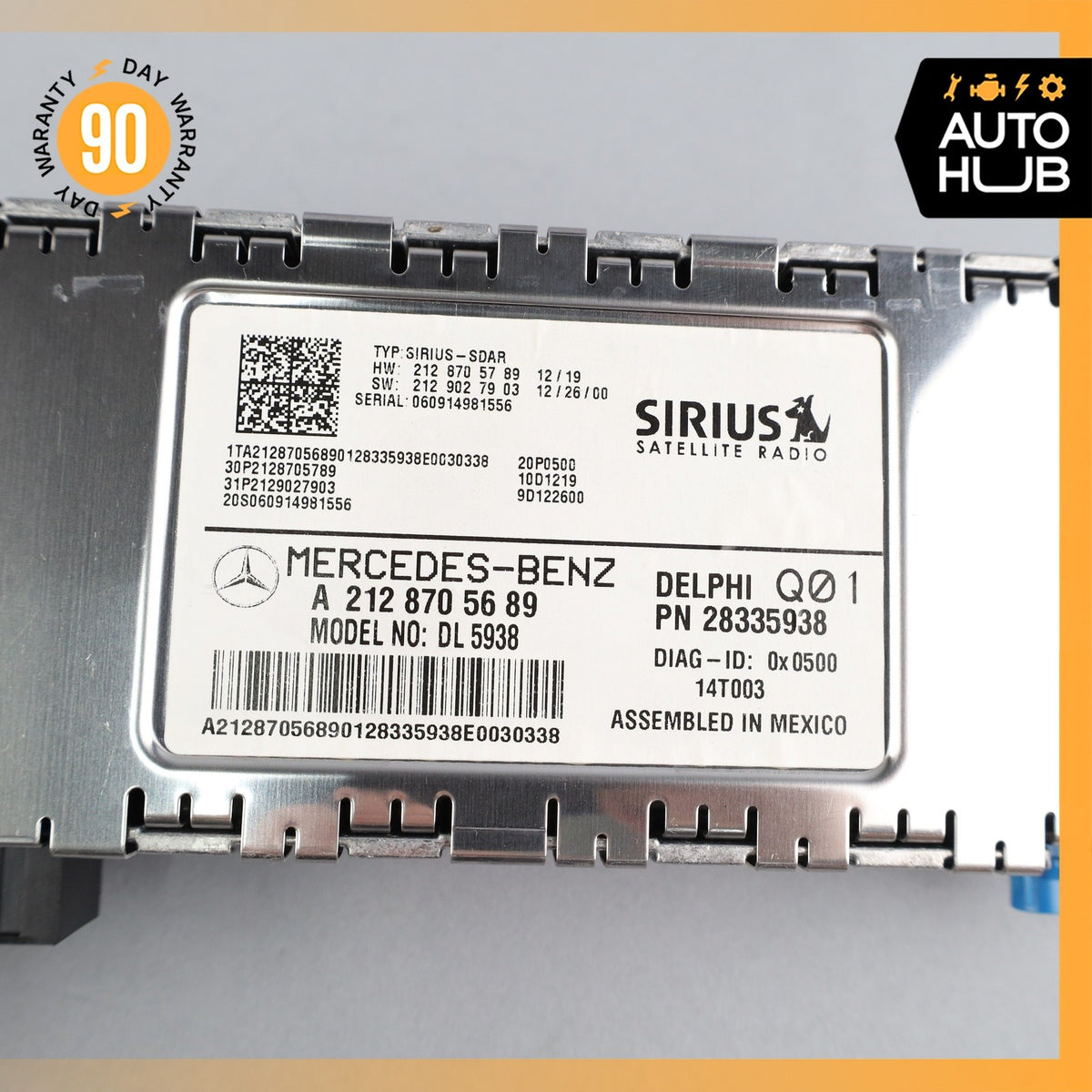 Mercedes W166 ML350 GL550 C300 Sirius Satellite Radio Receiver 2128705689 OEM - photo 9