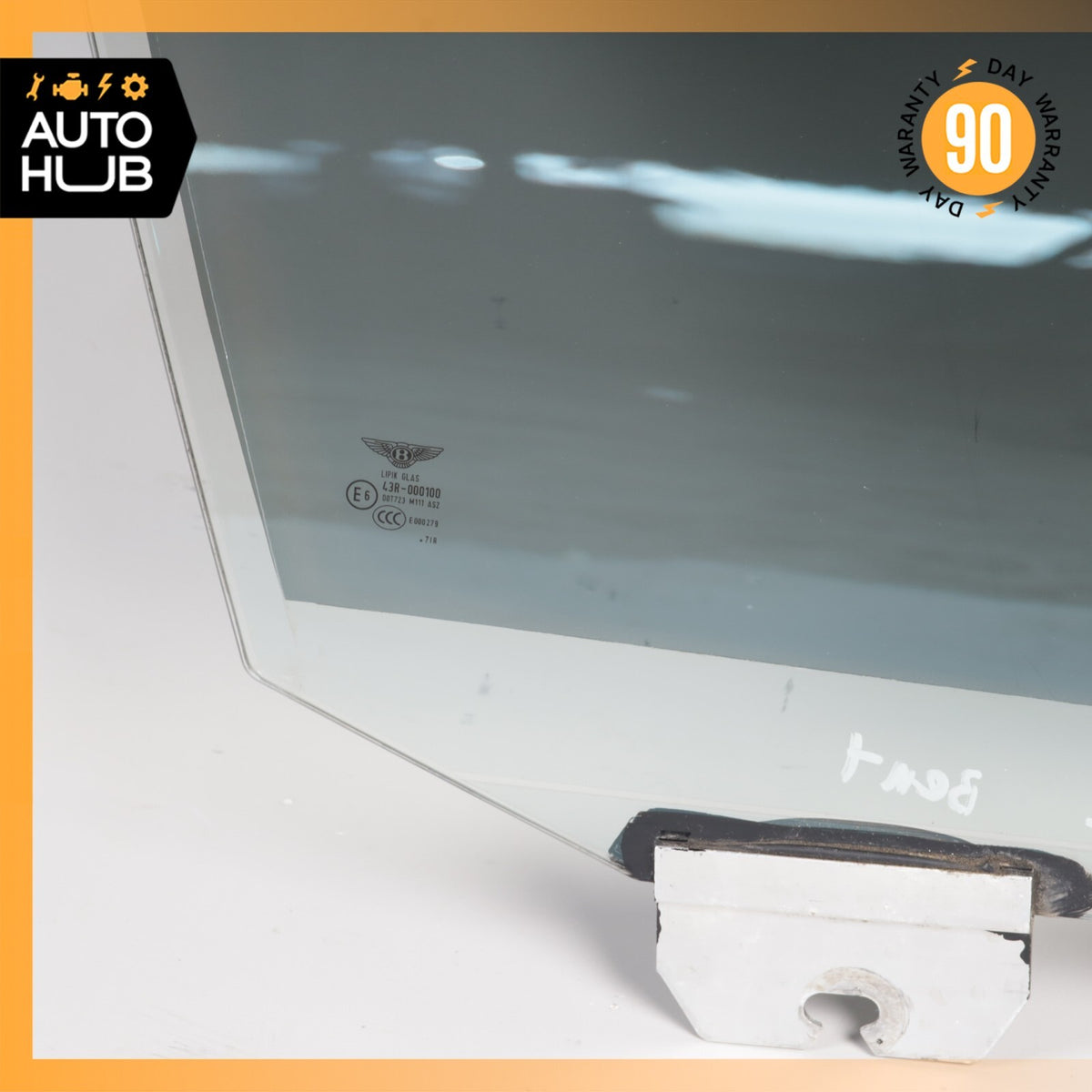 06-13 Bentley Continental Flying Spur Front Right Side Door Window Glass OEM - photo 7