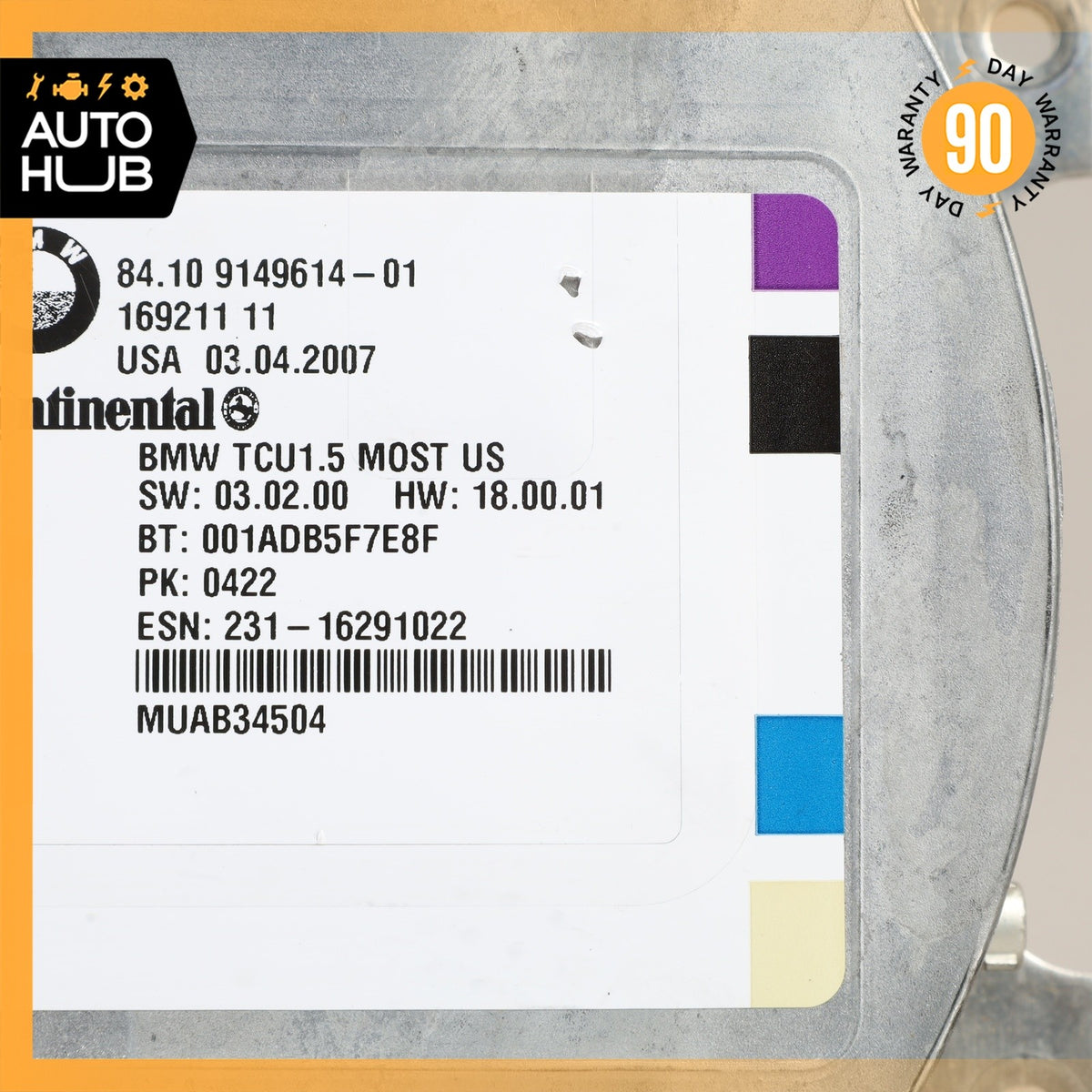 BMW E90 328i 128i 650i Bluetooth Telematics Module 84109149614 OEM 67k - photo 9