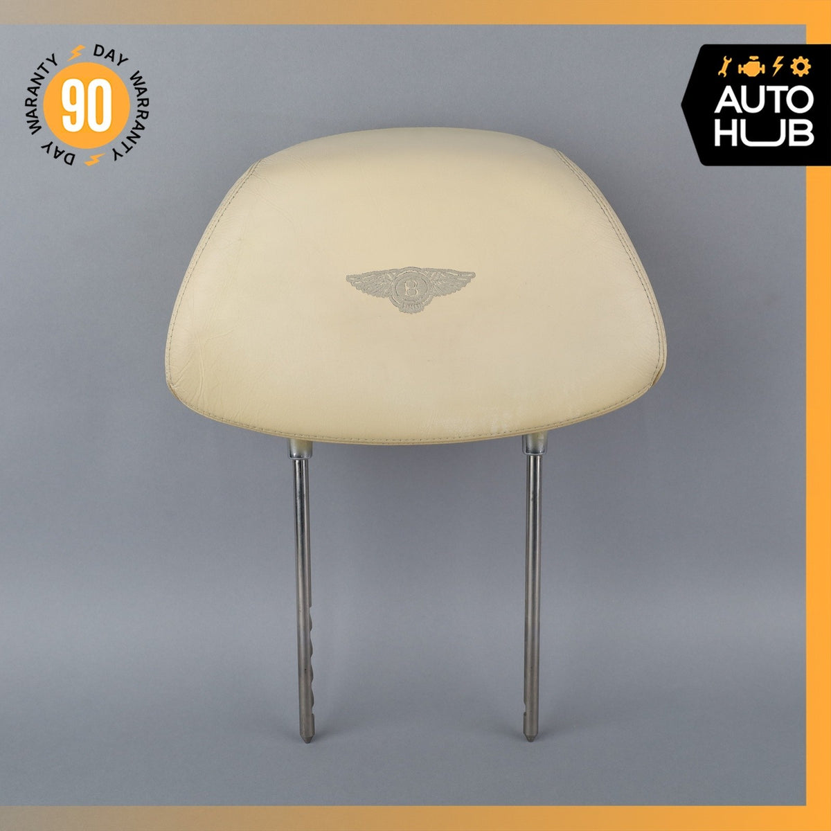 Bentley Arnage Front Left or Right Seat Headrest Head Rest Beige OEM 42k - photo 1