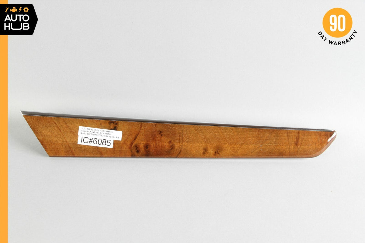 06-13 Mercedes W251 R350 R500 Front Right Side Door Panel Bezel Trim Wood OEM - photo 1