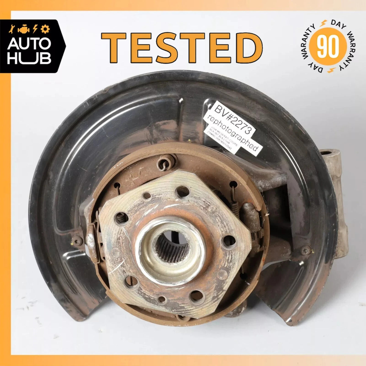 02-04 Maserati Coupe 4200 Rear Right Side Spindle Knuckle Hub OEM - photo 1
