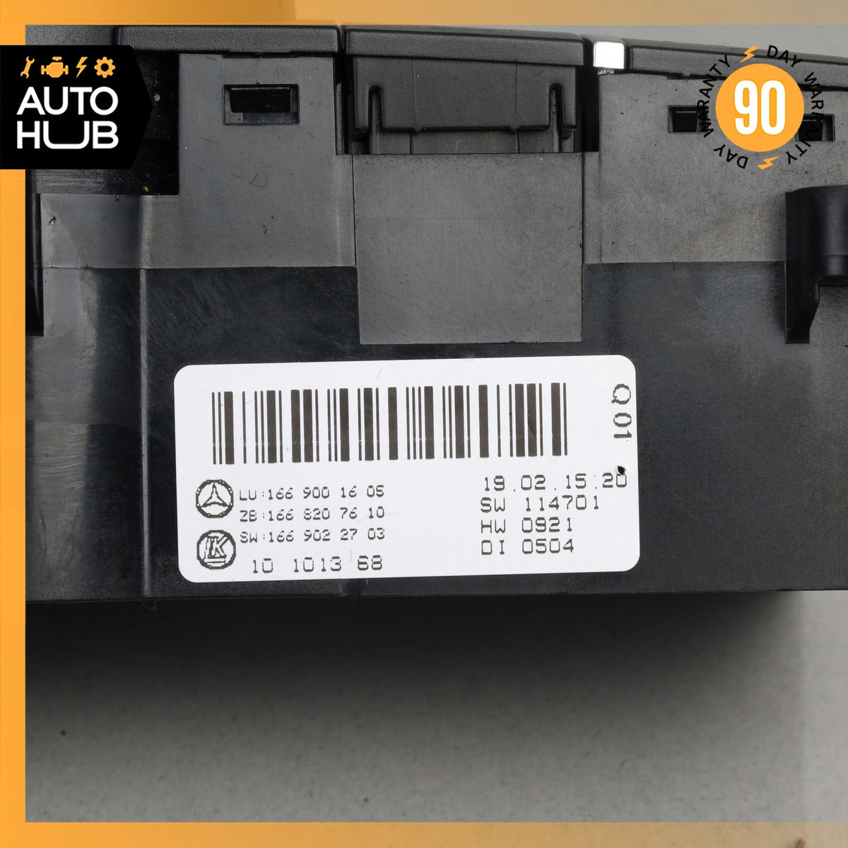 Mercedes X166 GL350 Rear A/C Heater Climate Control Switch OEM - photo 10