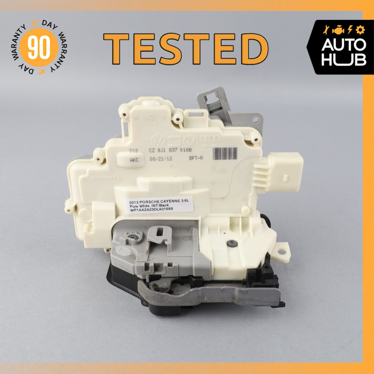 11-18 Porsche Cayenne 958 Front Right Side Door Lock Latch Actuator OEM - photo 1